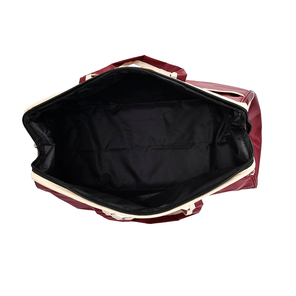 First Time Ever - Tamsy Travel Duffel Bag with Double Handle - Burgundy
