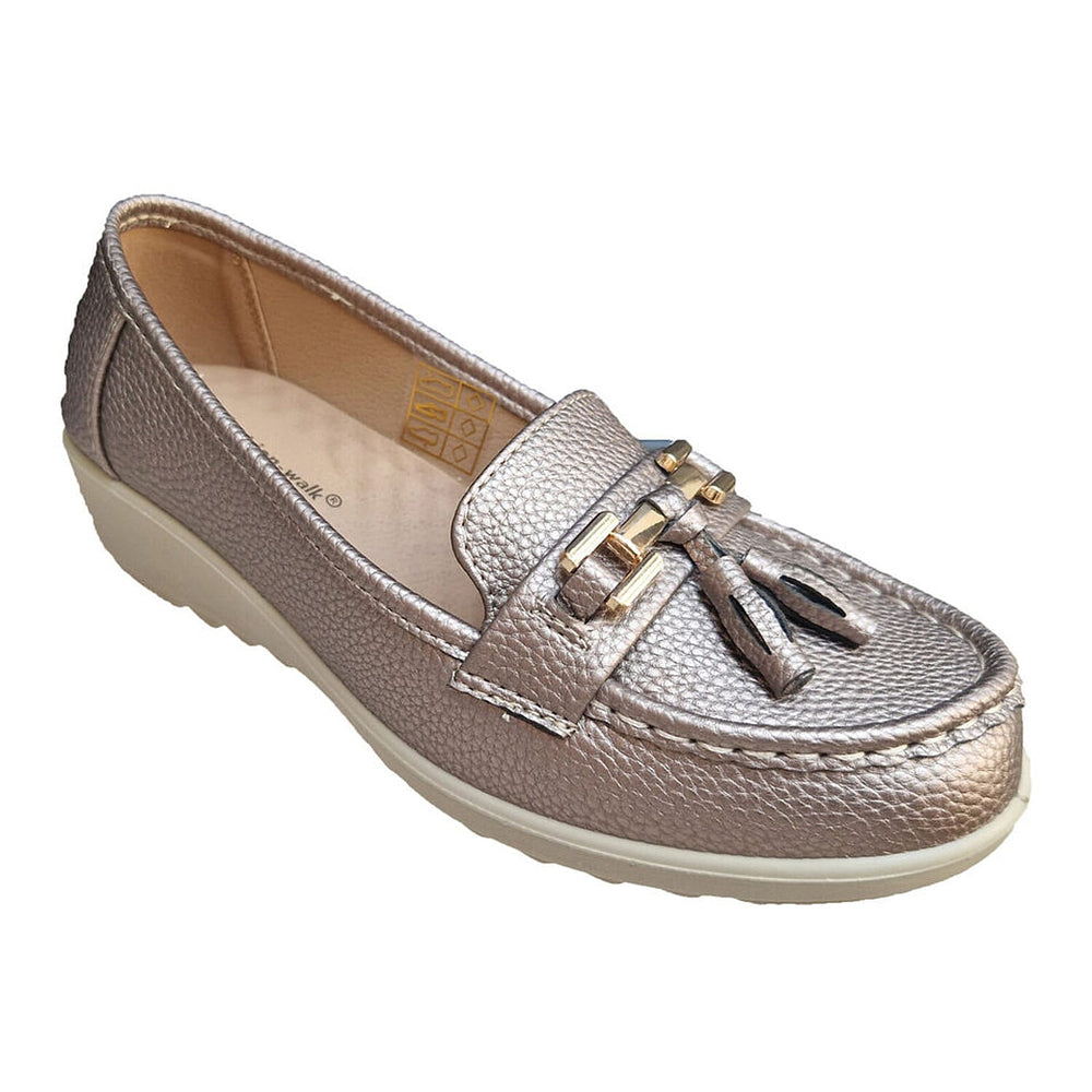 Ladies Sandal (Size 3) - Pewter