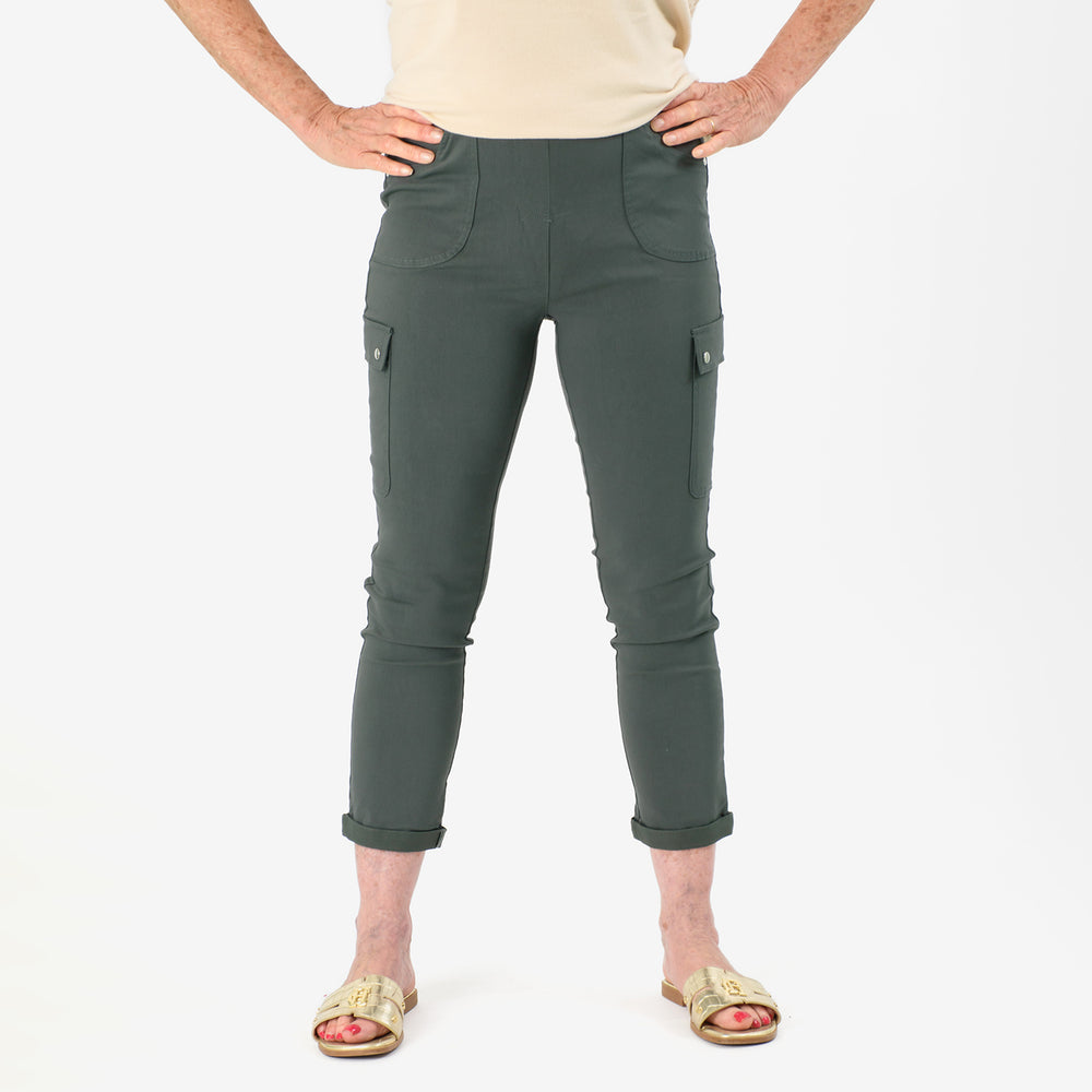 Emreco Stretch Bengaline Combat Utility Trouser (Size 10) - Dark Khaki_7750636