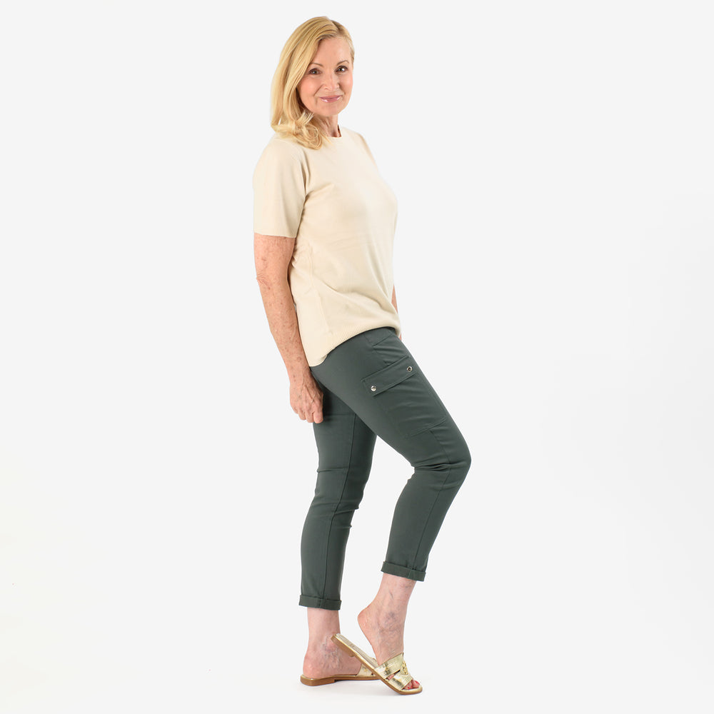 Emreco Stretch Bengaline Combat Utility Trouser (Size 10) - Dark Khaki_7750636_3