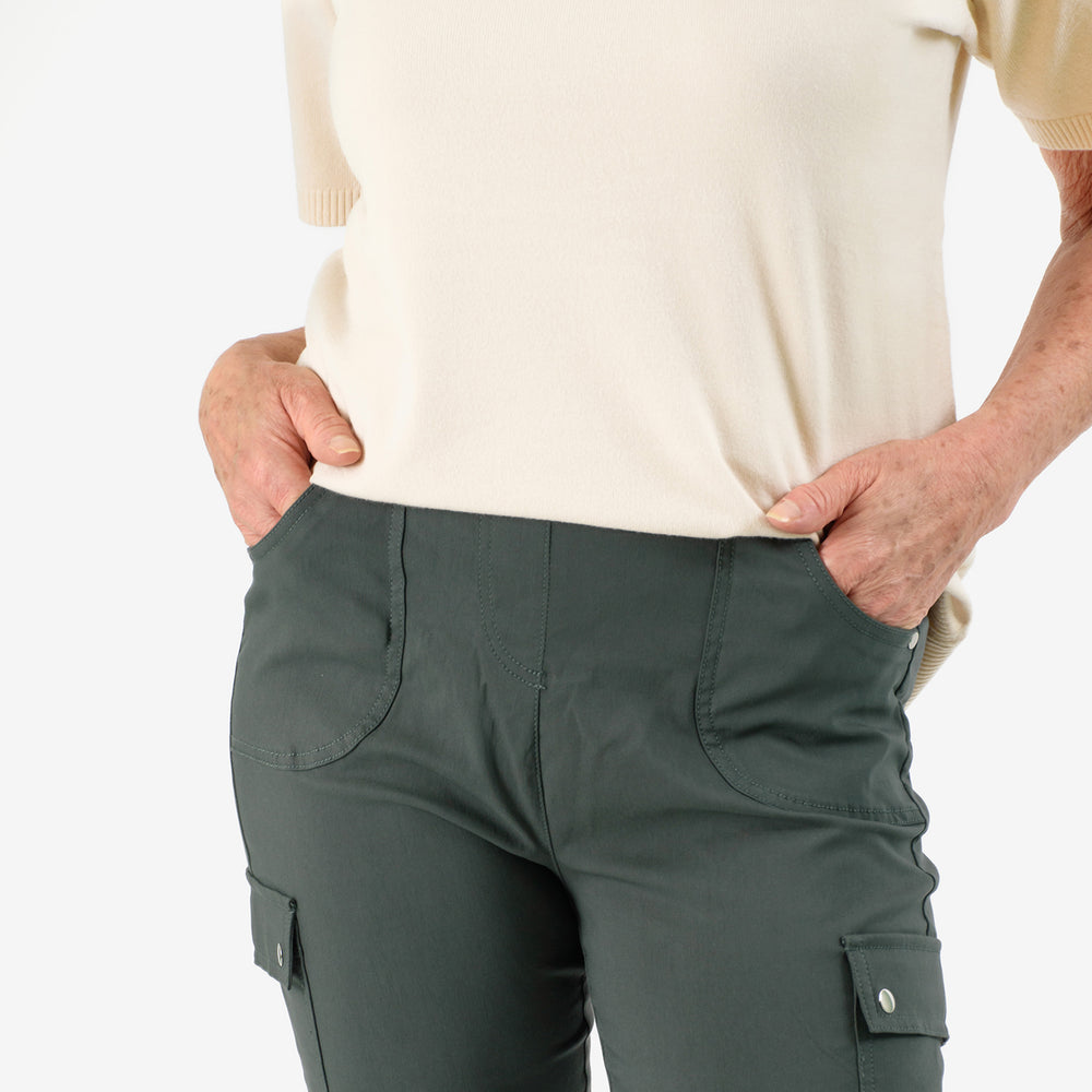 Emreco Stretch Bengaline Combat Utility Trouser (Size 10) - Dark Khaki_7750636_4