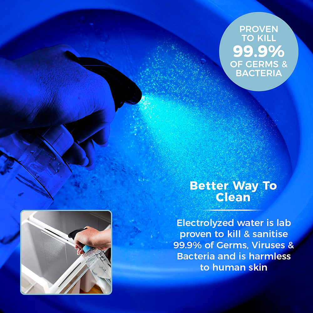 Tower Anti Bac Spray Mop with Electrolyzed Water - Lab-Proven to Kill 99.9% of Germs. Just Add Salt!