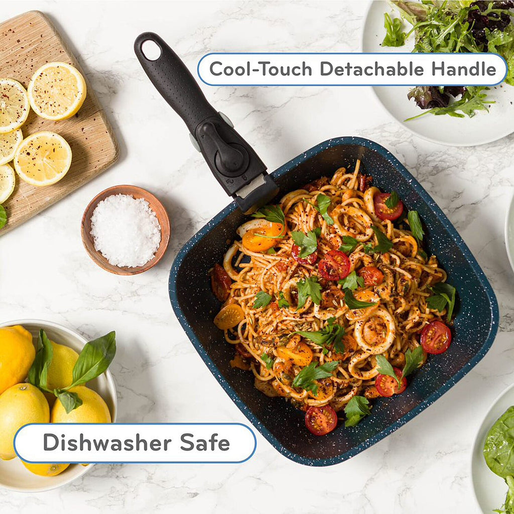 Flavorstone Diamond -The Pan that Can with Complimentary FlavorStone Diamond Edition 6PC Nylon Utensil Set