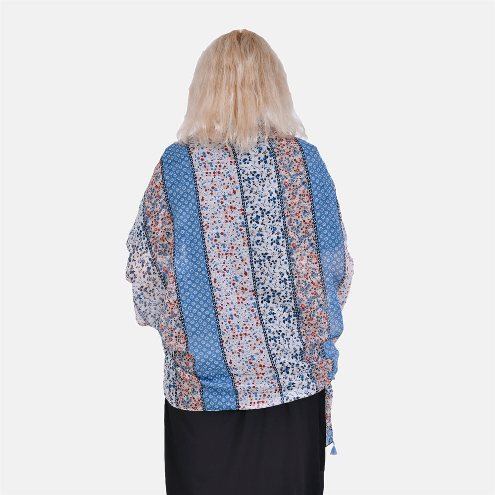 Designer Fringed Long Scarf (Size 180x1 cm) - Multi Color & Multicolor_7751701_2