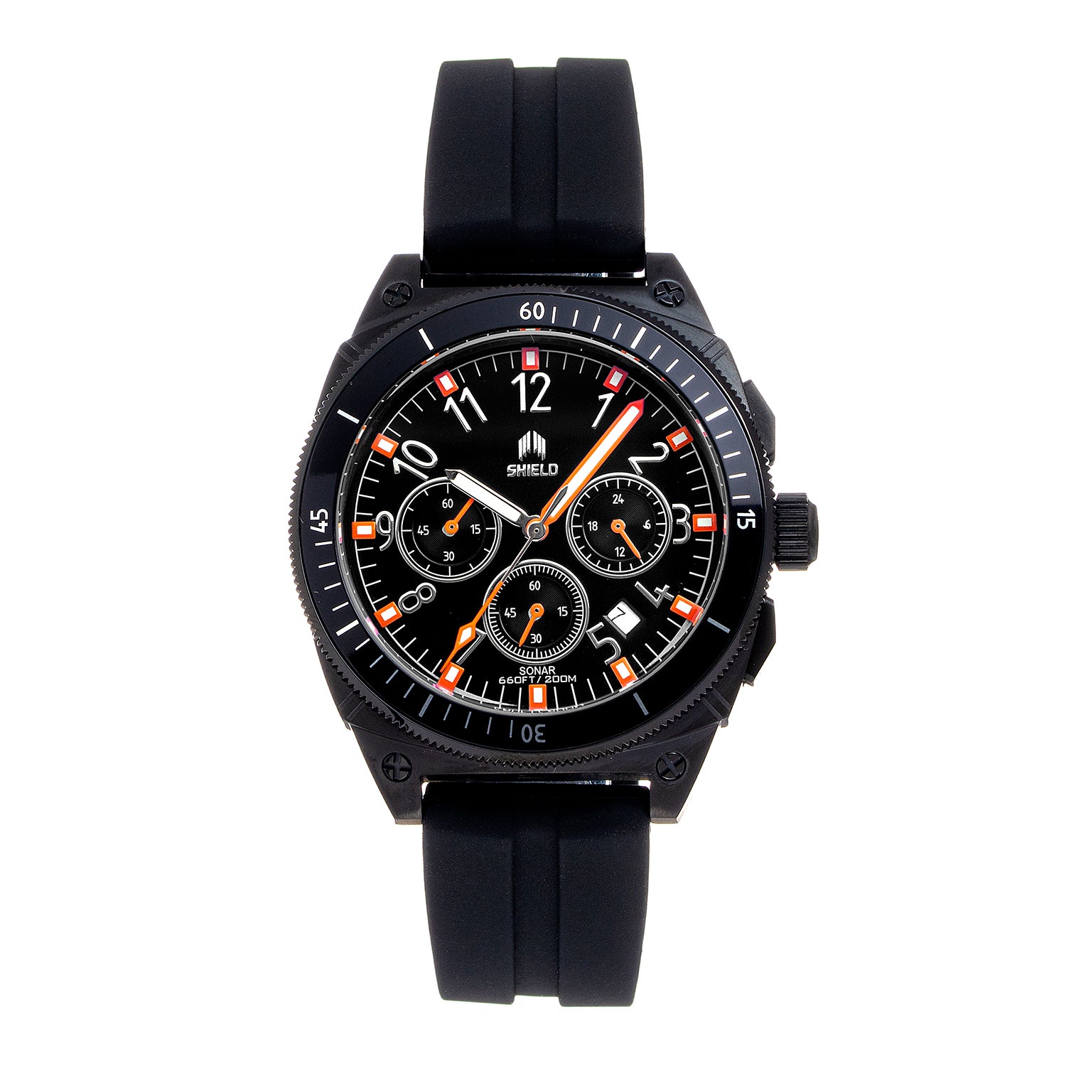 Shield Japanese Mens Watch in Stainless Steel_7754640