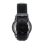 Reign Monterey Skeletonized Black Analog Dial 10 ATM Watch with Black Genuine Leather Strap_7754676_4