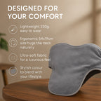 Microwavable and Freezable Himalayan Salt Neck Wrap - Light Grey