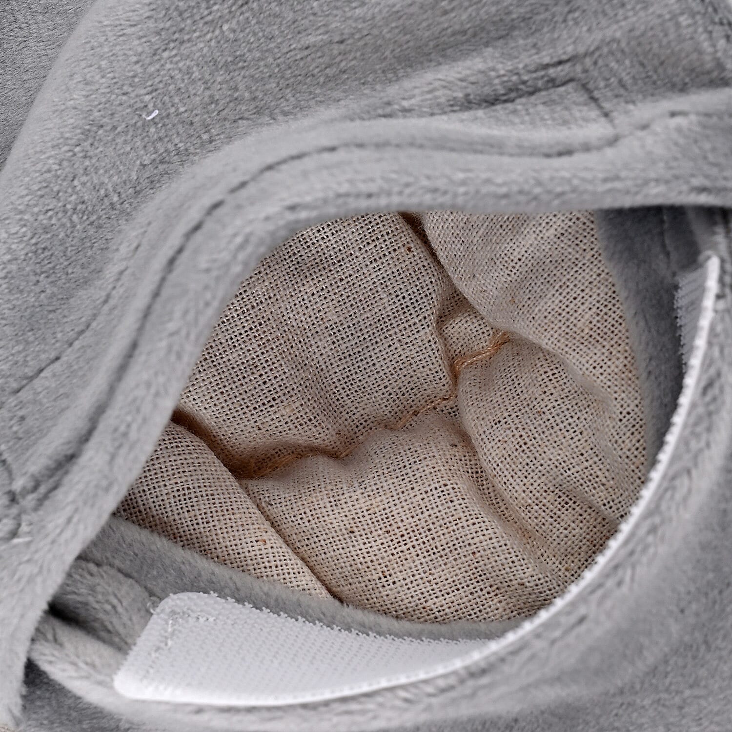 Microwavable and Freezable Himalayan Salt Neck Wrap - Light Grey