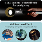 Multifunction LED Flex Flash Torch- Black