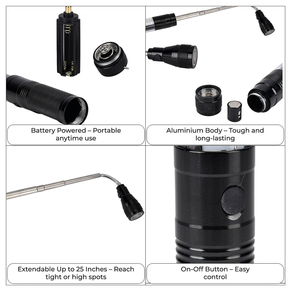 Multifunction LED Flex Flash Torch- Black