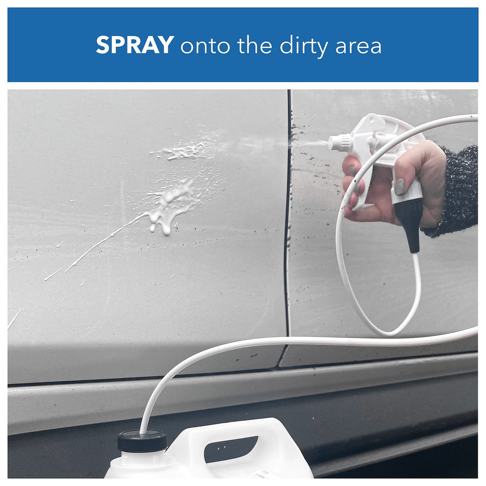 Carshark Waterless Wash and Wax With Added Carnauba Wax, Great to Remove Dirt, Grime, Tar, Tree Sap, Bird Droppings and More - 2X 1 Litre