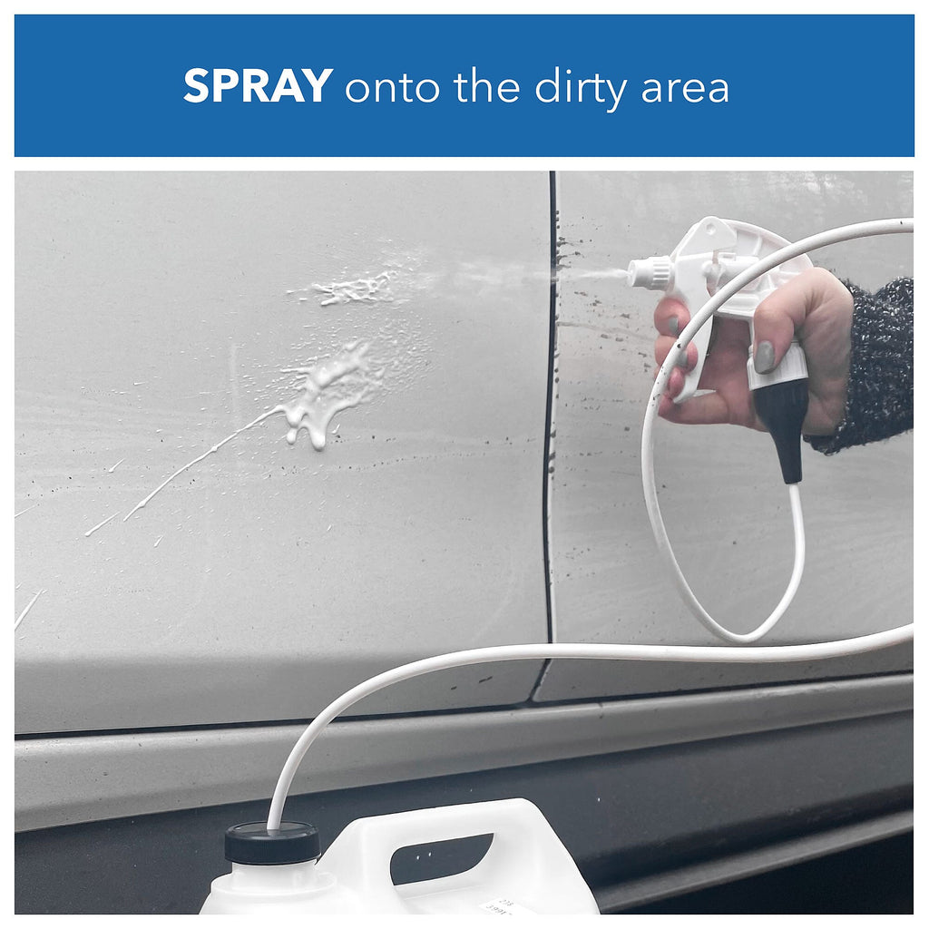 Carshark Waterless Wash and Wax With Added Carnauba Wax, Great to Remove Dirt, Grime, Tar, Tree Sap, Bird Droppings and More - 2X 1 Litre