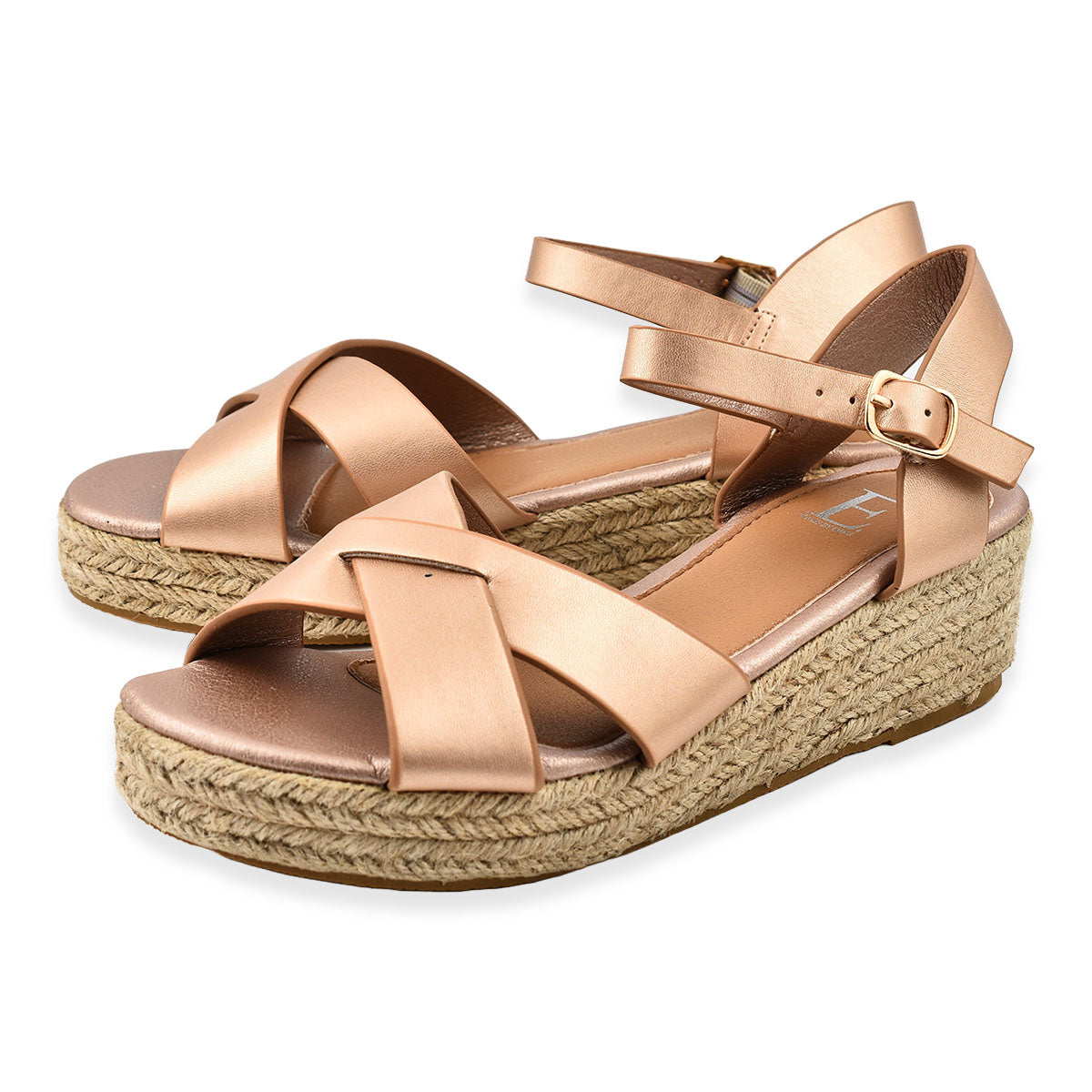 Jo & Joe Sunny Cross Strap Low Platform Wedge Sandal (Size 4) - Rose_7766258_2