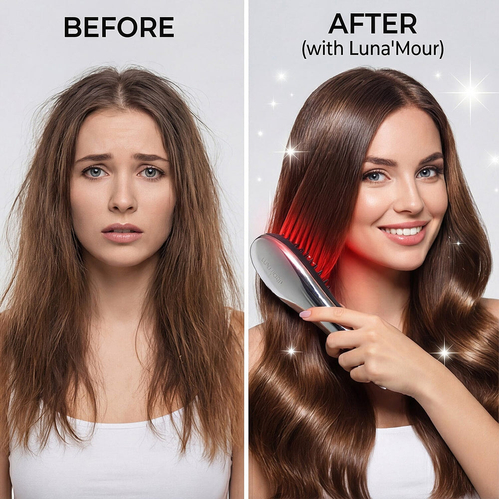 New Launch - LunaMour LaserBoost- - Advanced RF - Sonic Vibration - Low Level Laser Hair-Growth Brush