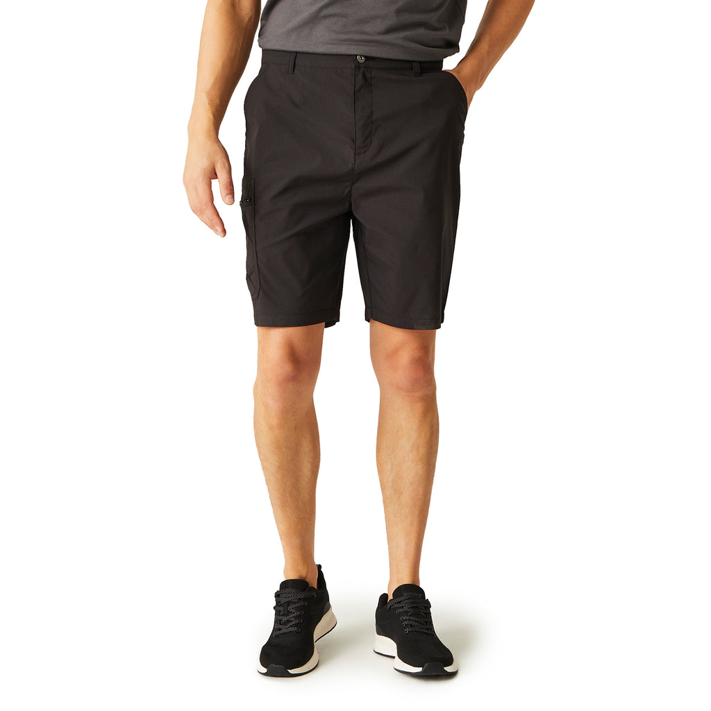 REGATTA Mens Dalry Multi Pocket Shorts (Size 33) - Black_7773103_2