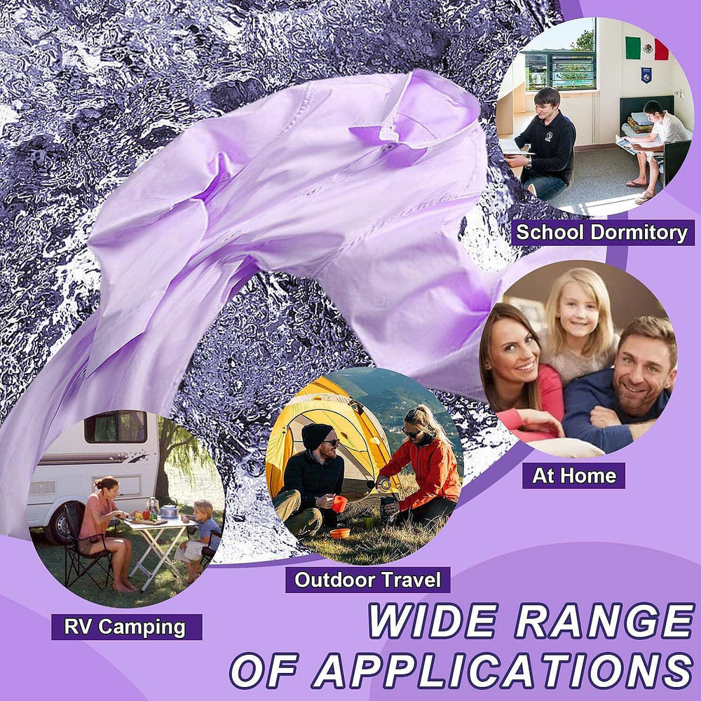 Collapsible Portable 11 Litre Washing Machine - Purple
