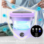 Collapsible Portable 11 Litre Washing Machine - Purple