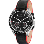 Maserati Quartz Movement Mens Watch in Leather with Complimentary Gammon Fragrance_7775500