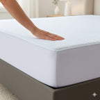 Nylon Patterned Mattress Pad (Size 180x30 cm) - Blue & White & Blue & White_7778022_2