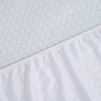 Nylon Patterned Mattress Pad (Size 180x30 cm) - Blue & White & Blue & White_7778022_6