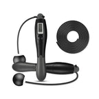 Digital Skipping Rope With - Without Rope - Black - Grey