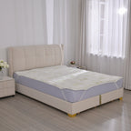 Polyester Patterned Mattress (Size 90x190 cm) - White & White_7783679_2