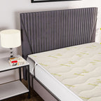 Polyester Patterned Mattress (Size 180x200 cm) - White & White_7784028_2