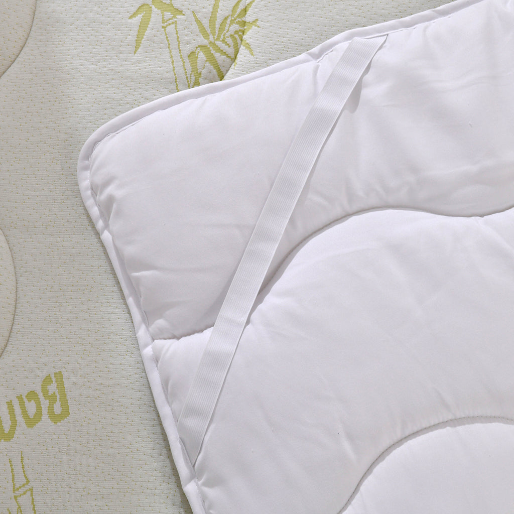 Polyester Patterned Mattress (Size 180x200 cm) - White & White_7784028_6