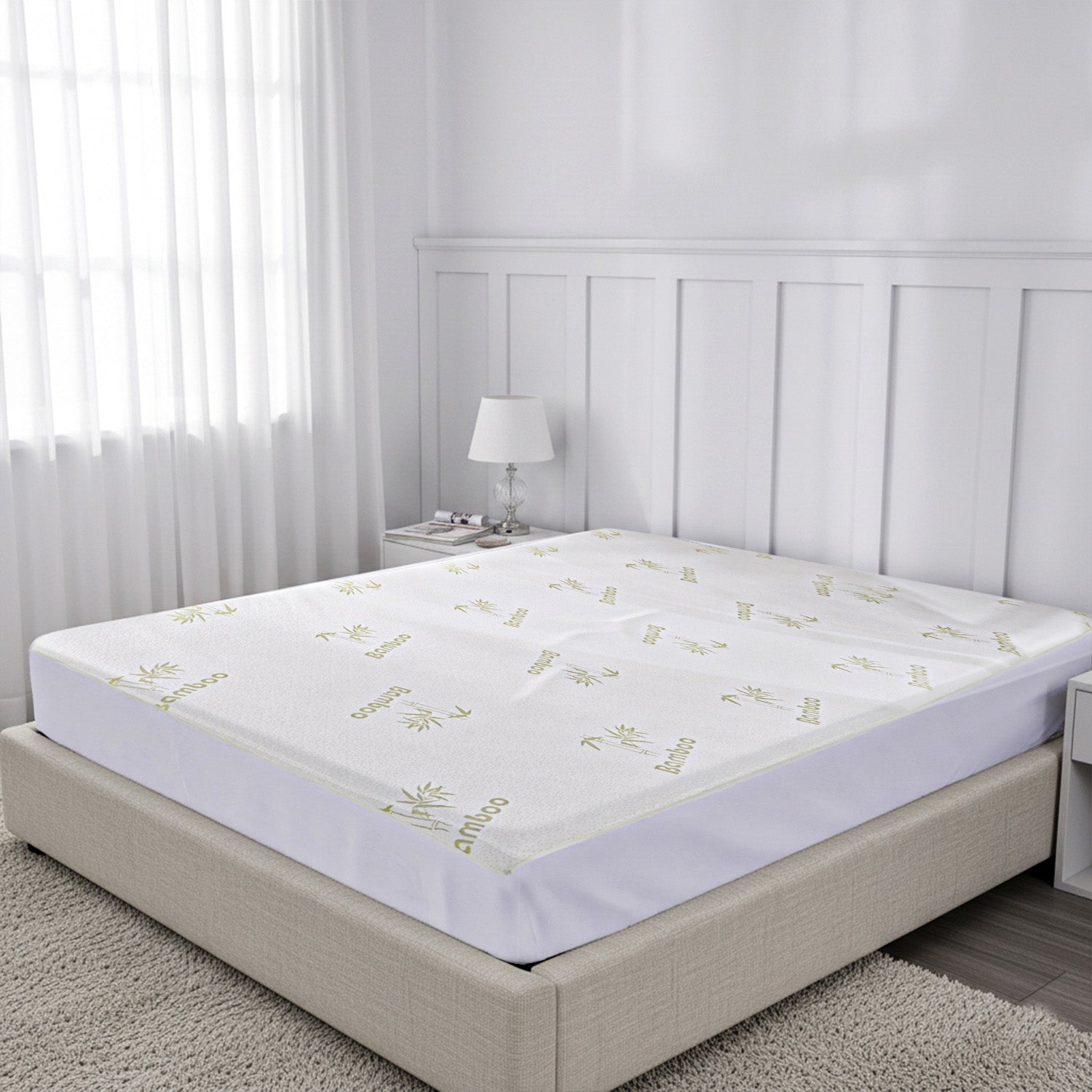 Bamboo Waterproof Mattress Protector - King_7784134