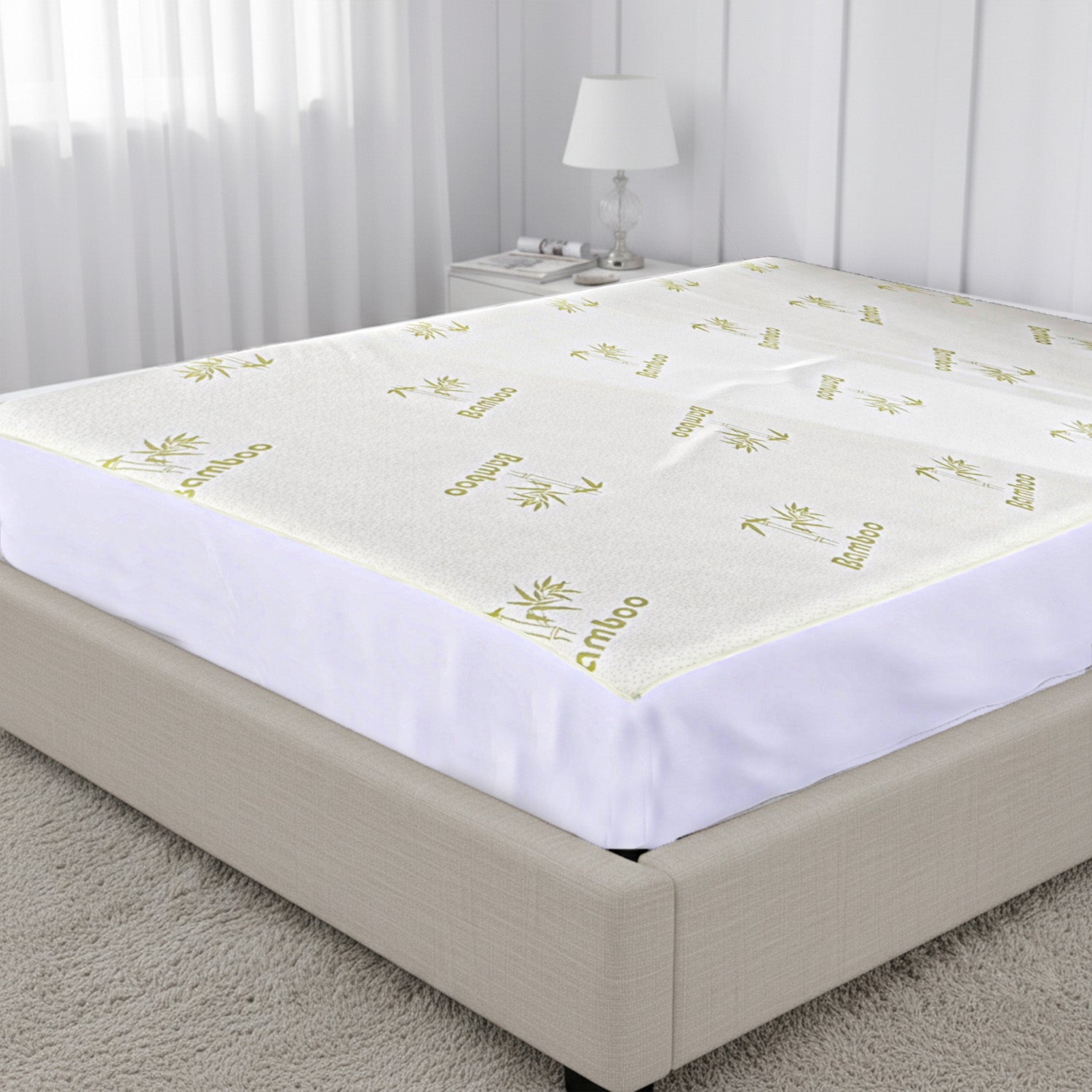 Bamboo Waterproof Mattress Protector - King_7784134_1