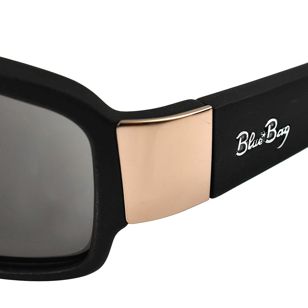 BLUEBAY Unisex Wrap Sunglasses - Matte Black