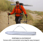 Solid colour Outdoor umbrella with tripod stand ( height from 1.2m to 1.8m) -  White