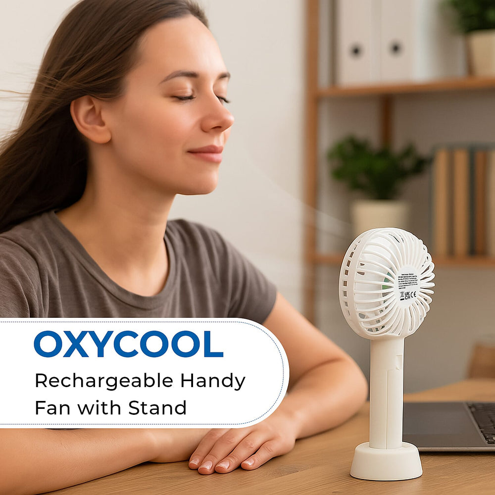 Summer Essential - Handy Fan - White