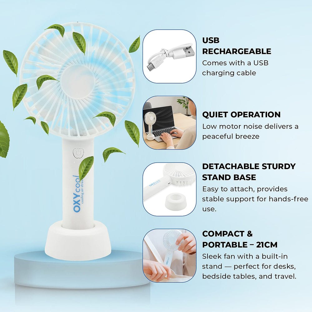 Summer Essential - Handy Fan - White
