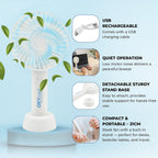 Summer Essential - Handy Fan - White
