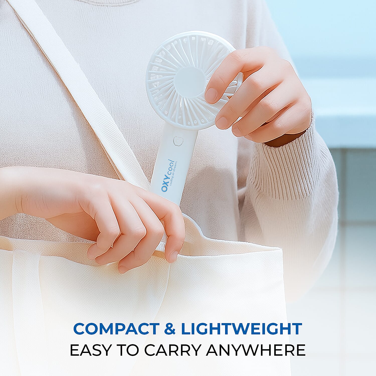 Summer Essential - Handy Fan - White