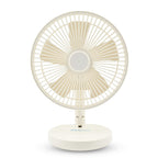 Oxycool 8 Inch Portable Rechargeable Wireless Fan - White
