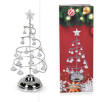 LED Christmas Tree - Silver - 19 Crystals - (3xAAA batteries not inc)