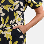 Printed Midi Dress - Navy_7793953_3