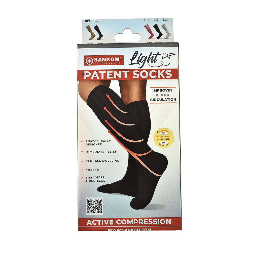 SANKOM Patent New Light Socks (Size S-M) (UK 3 to 7.5) - Beige