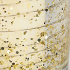 Glass LED Burning Real Candle - Gold