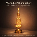 LED Striped Christmas Cone Tree - Gold