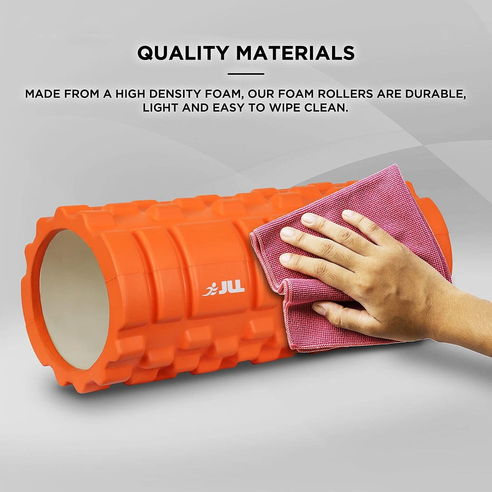 JLL Fitness Foam Roller for Deep Tissue Massage & Muscle Therapy - Blue