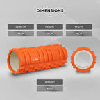 JLL Fitness Foam Roller for Deep Tissue Massage & Muscle Therapy - Purple