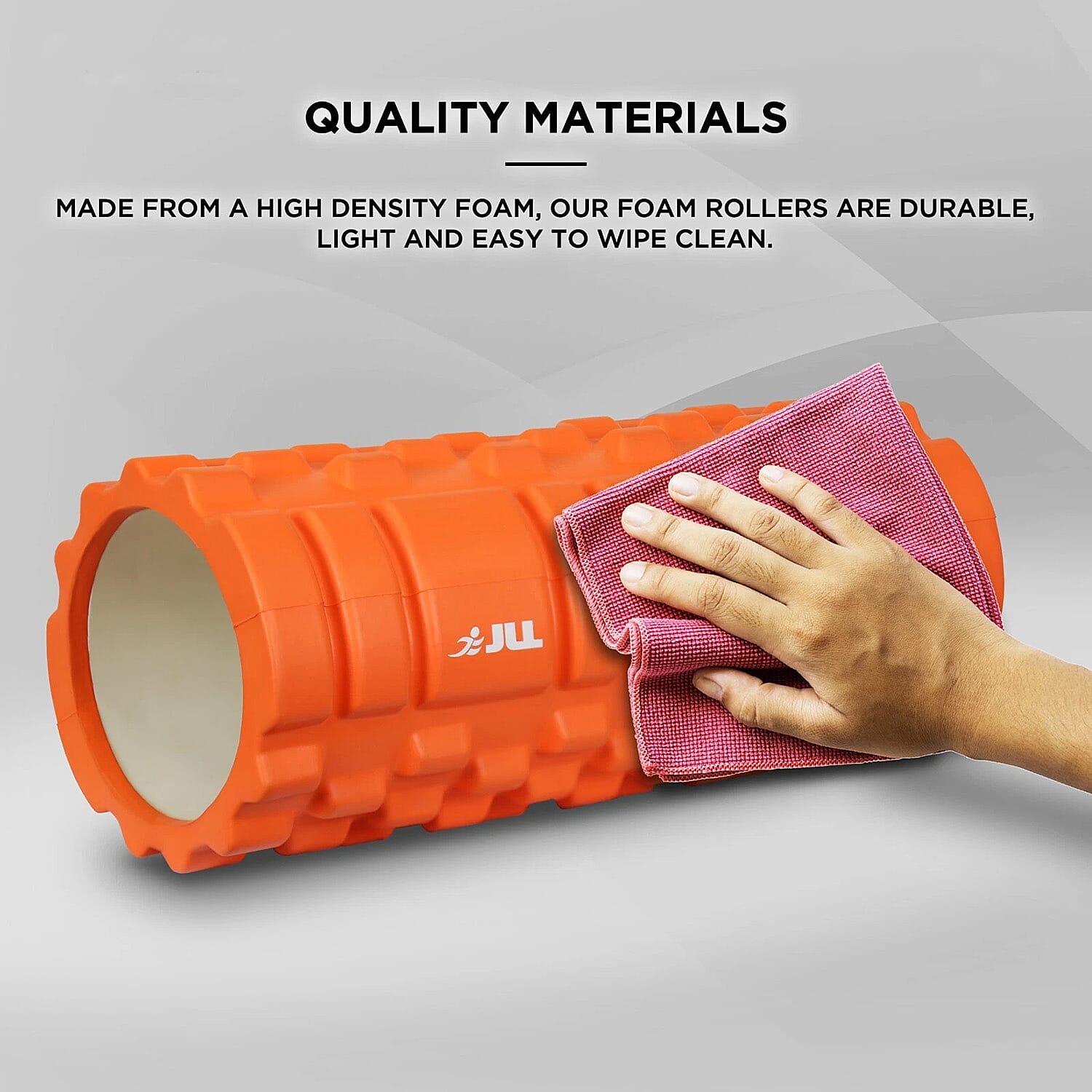 JLL Fitness Foam Roller for Deep Tissue Massage & Muscle Therapy - Purple