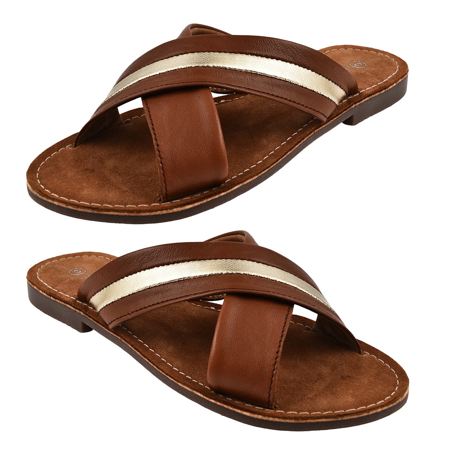 Maison Ladies Slipper (Size 6) - Tan_7798211_1