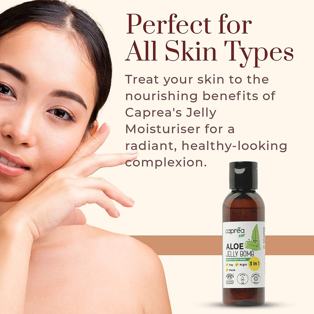 Caprea 3 in 1 Jelly Moisturiser Day & Night Mask - 50ml