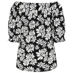 Emreco 100% Viscose Frill Sleeve Floral Top (Size 16) - Black_7805024_6