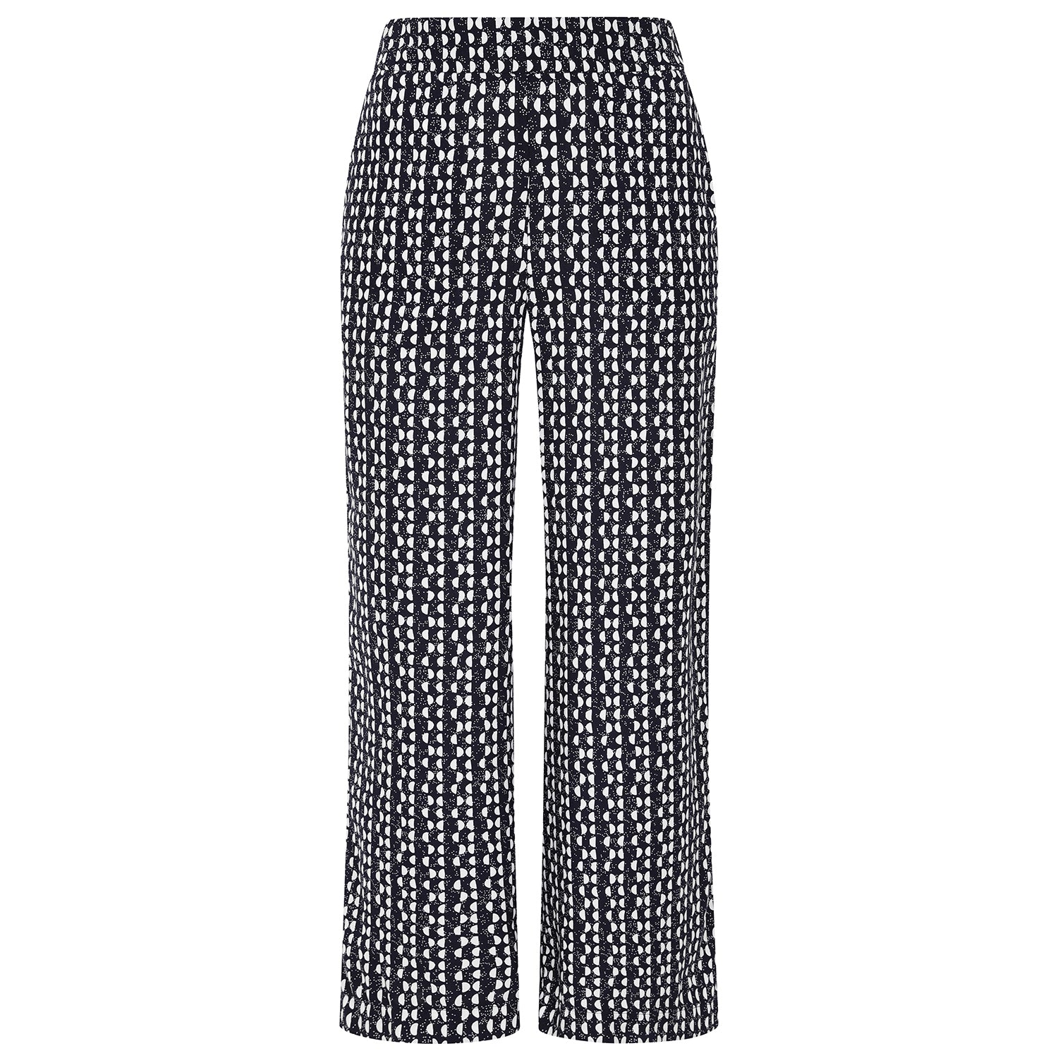Emreco Lightweight Wide Leg Print Trouser (Size 18) - Navy_7805859_2