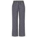 Emreco Lightweight Wide Leg Print Trouser (Size 20) - Navy_7805860_3